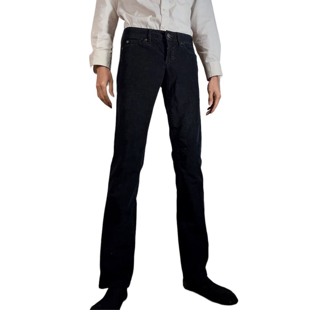 Gap Black Pants Y2K Corduroy Boot Cut Trousers Straight leg Flare Jumpsuit